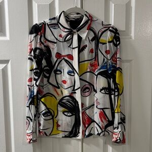 Alice + Olivia x Blair Z Willa blouse size Small